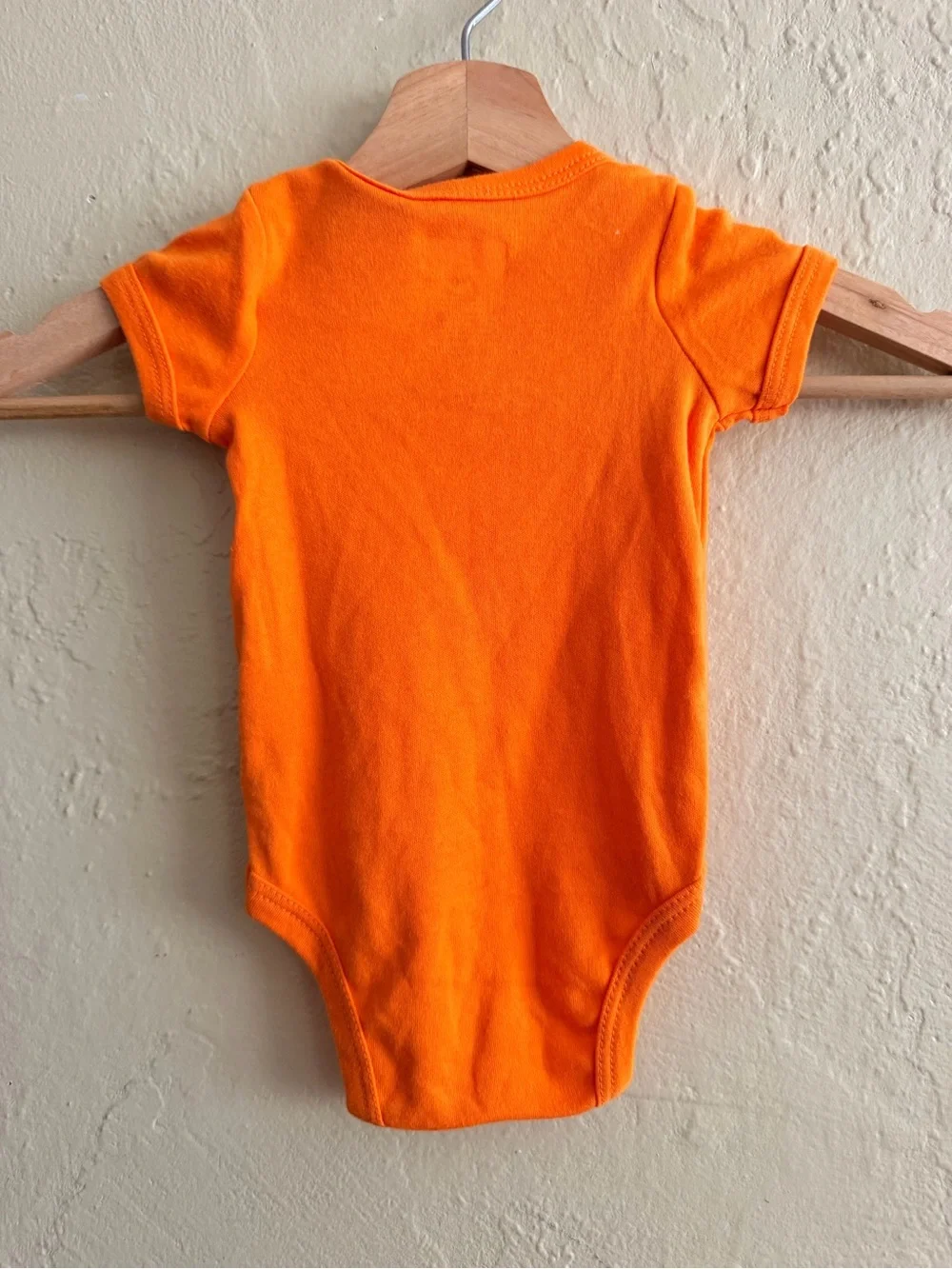Swiggles Orange Graphic Baby One-Piece Bodysuit - 'I Just Did 9 Months'
